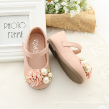 Appliqued Square Eröffnung Schuhe Babyschuhe Großhandel mit guter Qualität Perlen Blume Appliqued Schuhe